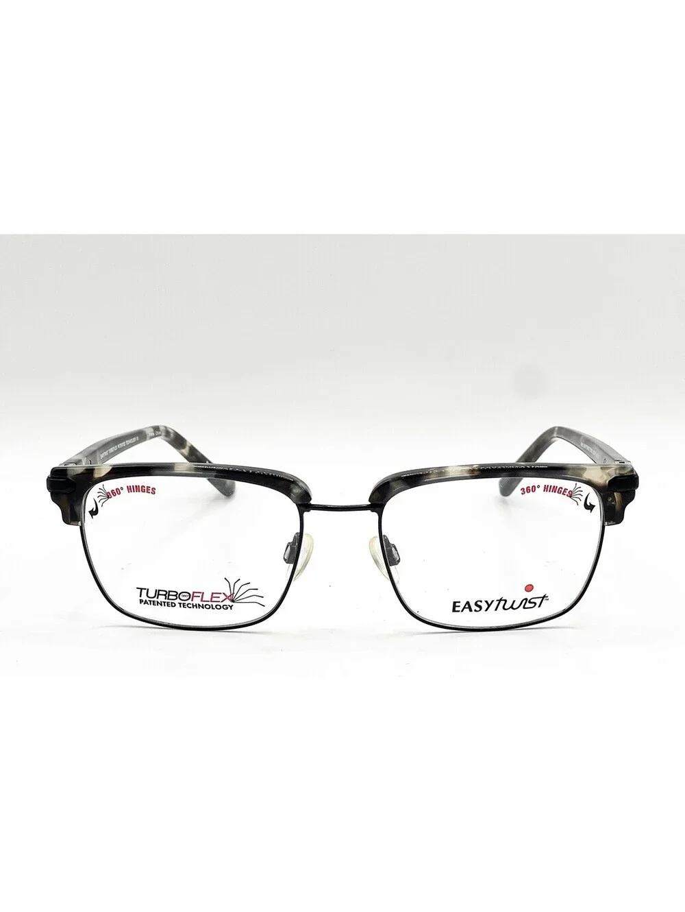 Easytwist Et993 20 Demi Brown Dark Grey Authentic Eyeglasses 53-18-140